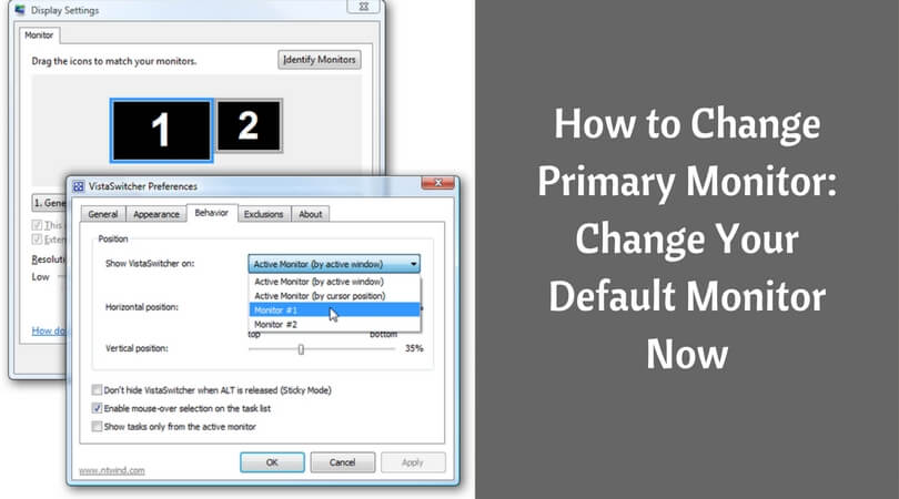 How to change Primary Monitor