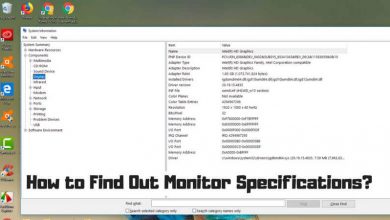 How to Find Out Monitor Specification