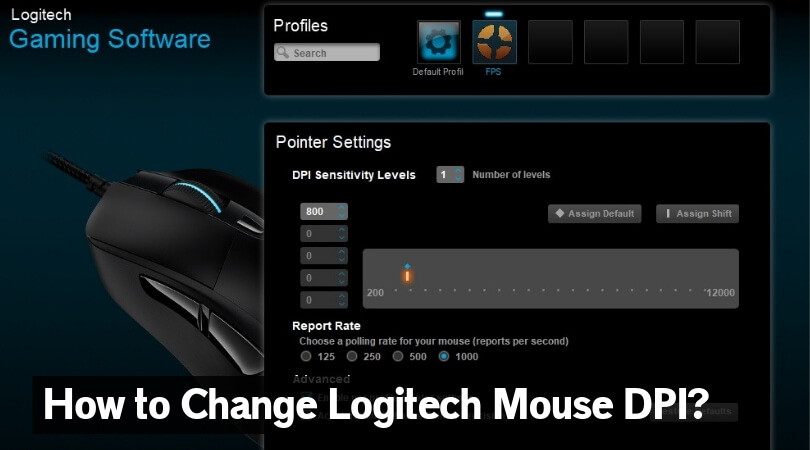 How to Change Logitech Mouse DPI