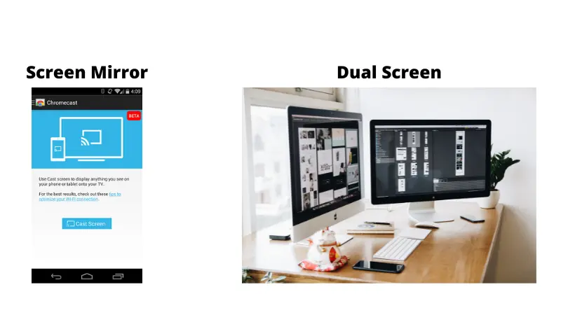 screen mirror and dual screen